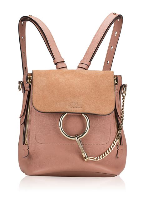 chloe mini faye backpack pink|chloe faye handbag.